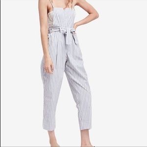 Free People XS striped overalls!